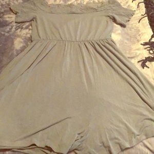 Causal Off-Shoulder Light Blue Romper